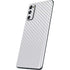 White Carbon Fiber Specialty Texture Material Galaxy S20 Fan Edition Skin